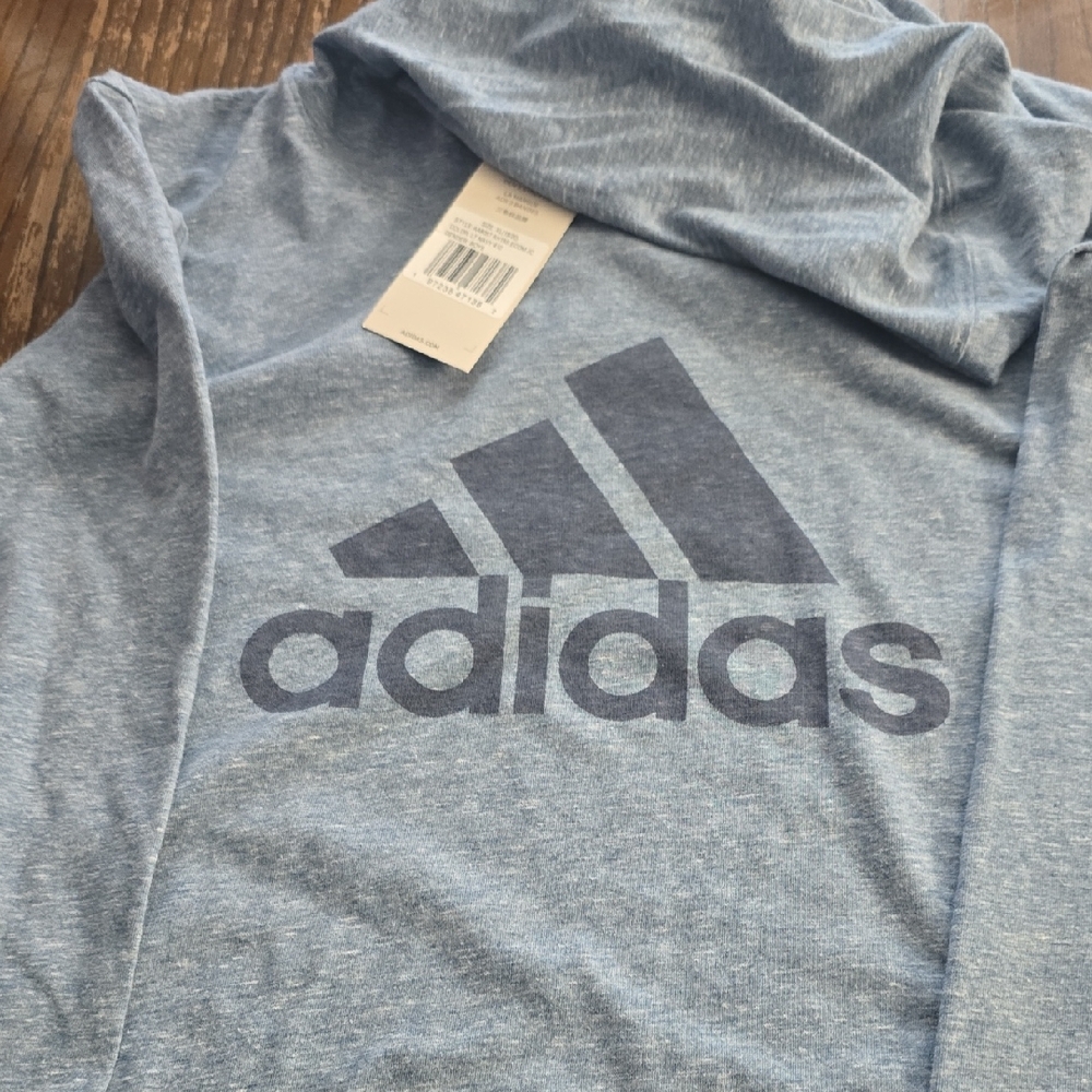 adidas Kids Blue Hoodie